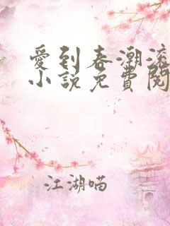 爱到春潮滚滚来小说免费阅读