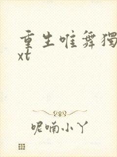 重生唯舞独尊txt