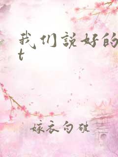 我们说好的txt