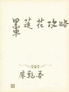 黑莲花攻略手册车