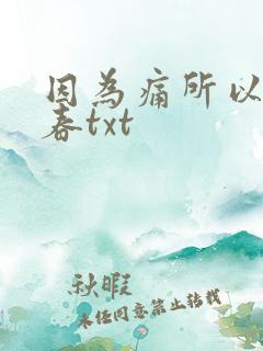 因为痛所以叫青春txt