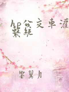 hp公交车灌溉系统