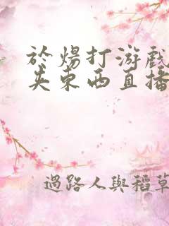 于炀打游戏下面夹东西直播