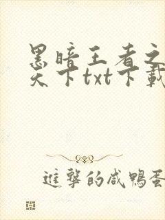 黑暗王者之妖临天下txt下载