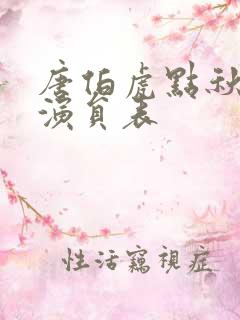 唐伯虎点秋香2演员表