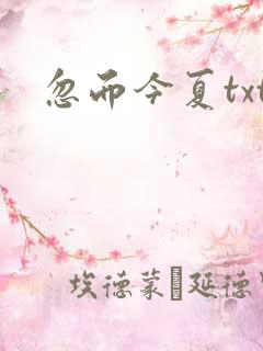 忽而今夏txt