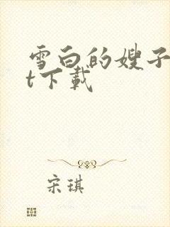 雪白的嫂子txt下载