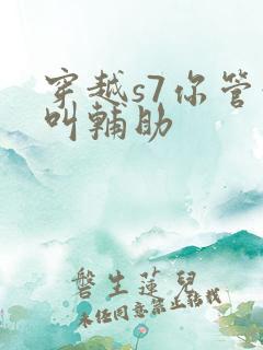 穿越s7你管这叫辅助