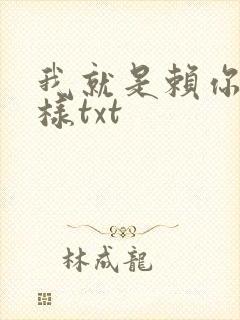 我就是赖你 怎样txt