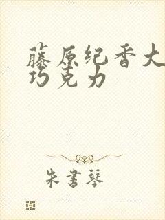 藤原纪香大战黑巧克力