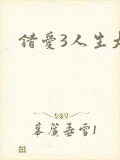 错爱3人生大事