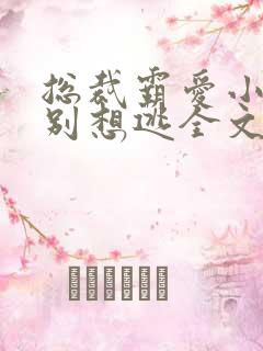 总裁霸爱小娇妻别想逃全文阅读免费