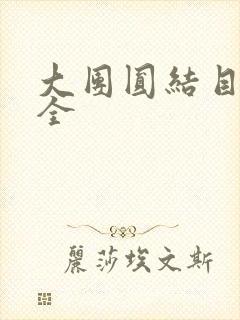 大团圆结目录大全