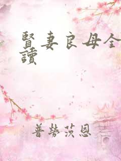 贤妻良母全文阅读