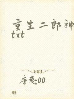 重生二郎神杨戬txt