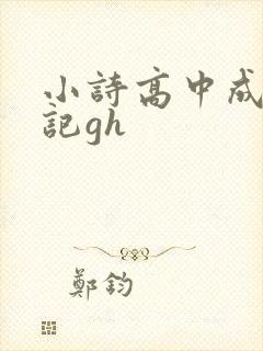 小诗高中成长日记gh