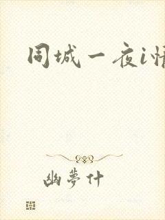 同城一夜i情