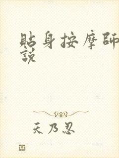 贴身按摩师 小说