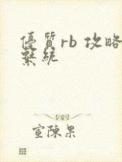 优质rb 攻略系统