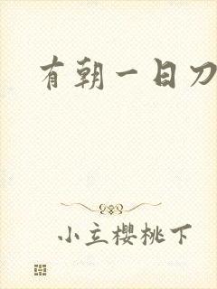 有朝一日刀在手