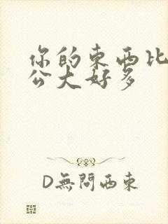 你的东西比我老公大好多