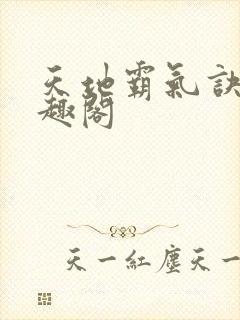 天地霸气诀 笔趣阁