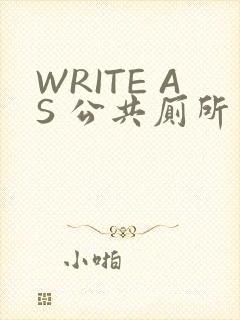 WRITE AS 公共厕所