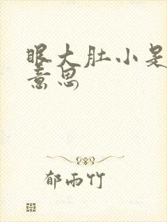 眼大肚小是什么意思