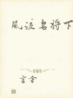 风流名将下载