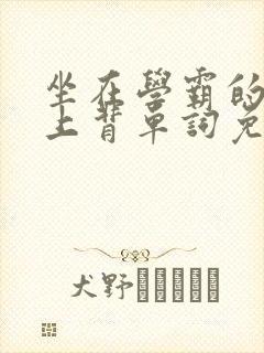 坐在学霸的棍子上背单词免费观看