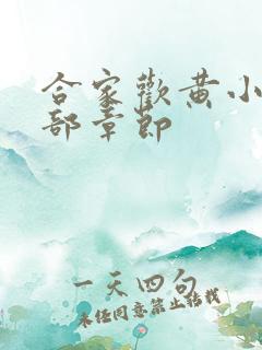 合家欢黄小梅全部章节