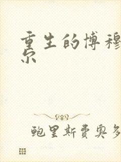 重生的博穆博果尔