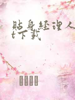 贴身经理人txt下载