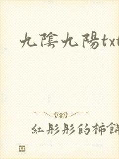 九阴九阳txt