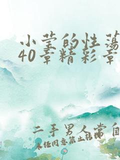 小莹的性荡生活40章精彩章节