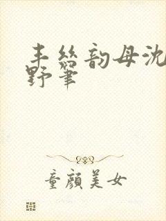 丰丝韵母沈蓉书野笔