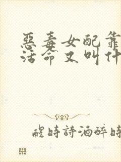 恶毒女配靠JY活命又叫什么