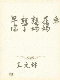 早就想在车里要你了妈妈