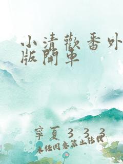 小清欢番外完整版开车