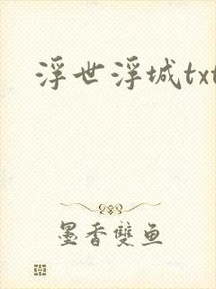 浮世浮城txt