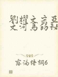 刘耀文宋亚轩车文河马的秘密河润滑油