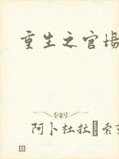 重生之官场风流