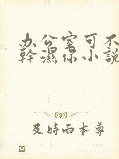 办公室可不可以干湿你小说