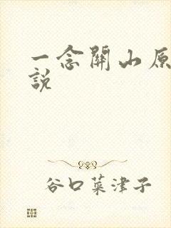 一念关山原著小说