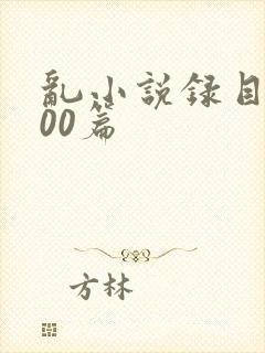 乱小说录目伦200篇