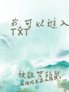 我可以进入你吗TXT