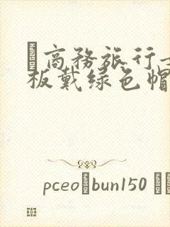 巜商务旅行女老板戴绿色帽的