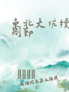 东北大坑续集未删节