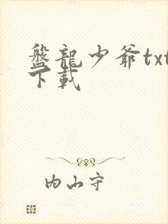 盘龙少爷txt下载