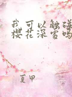 我可以触碰你的樱花深处吗